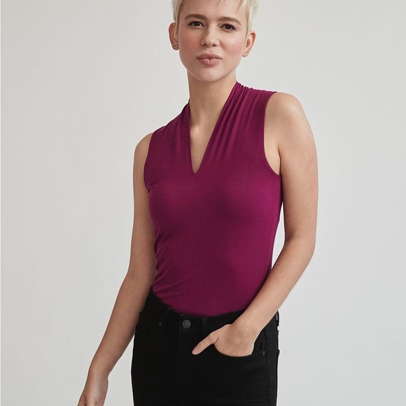 RW&Co purple/burgundy sleeveless Blouse - Picture 1 of 8